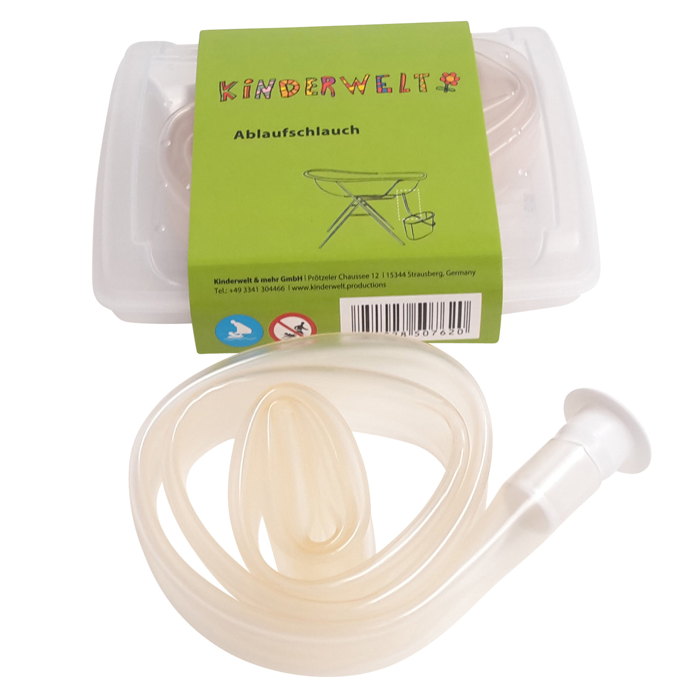Disney Winnie Pooh baignoire bébé blanche 84 cm + support de bain + tuyau d'évacuation + gant de toilette