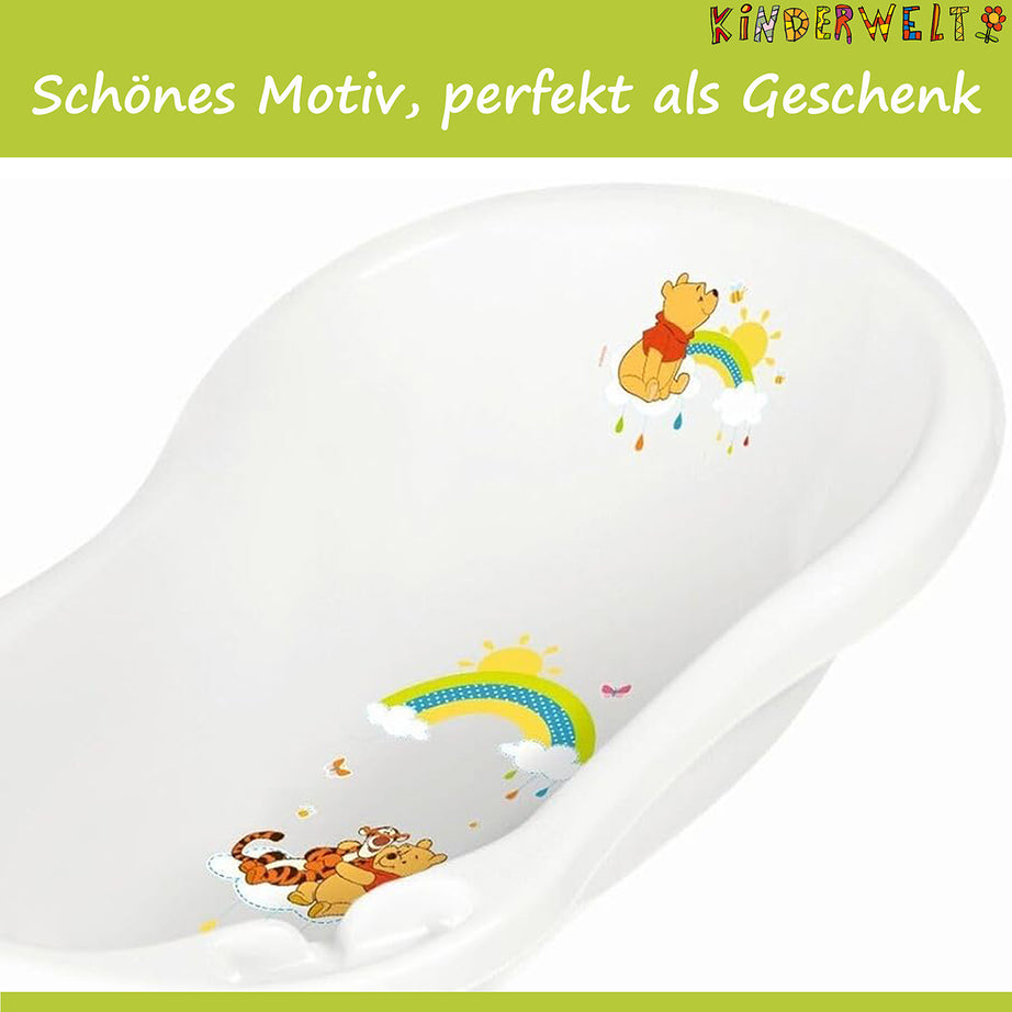Baignoire bébé 84 cm Disney Winnie l'ourson baignoire bébé blanche