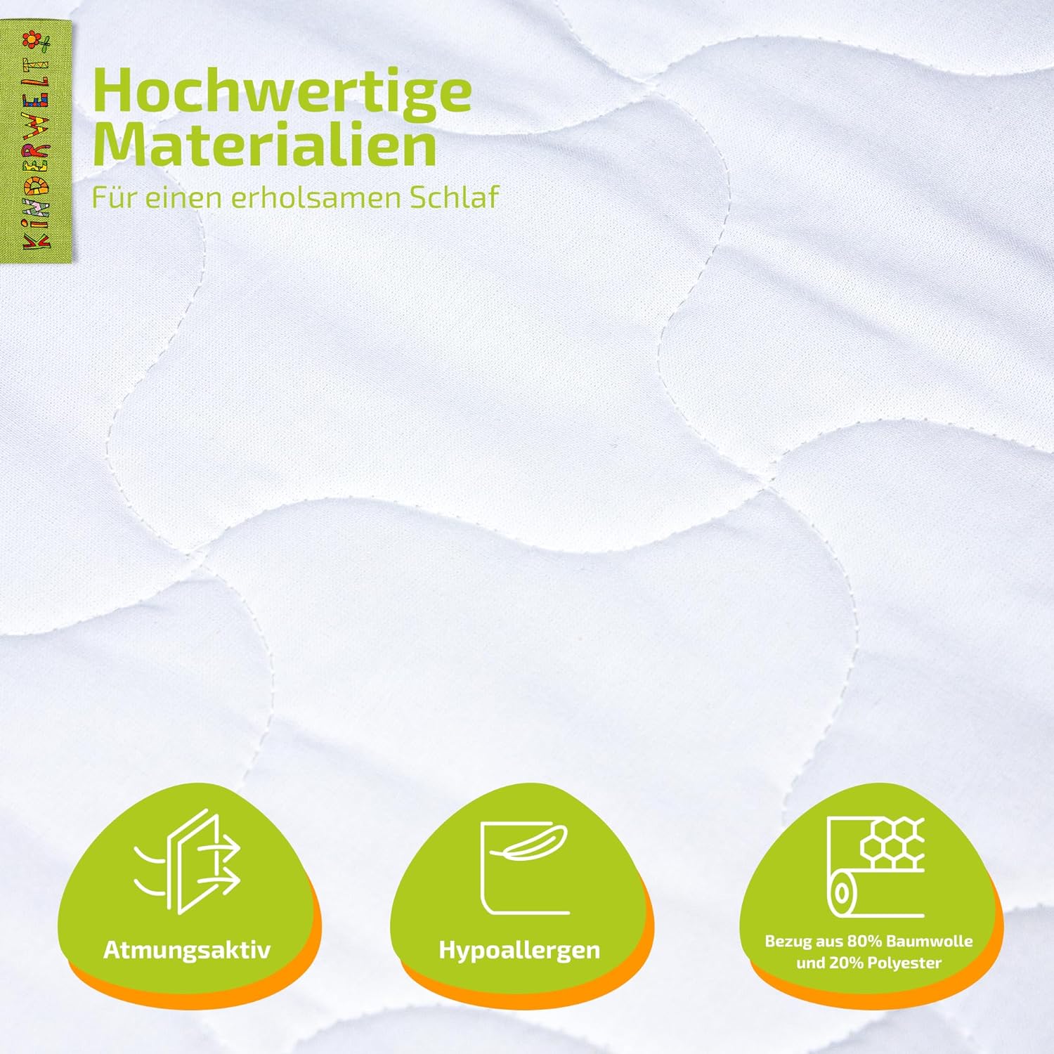 Matelas à âme en mousse pour bébé Matelas matelassé confort pour bébé 70 x 140 x 7 cm