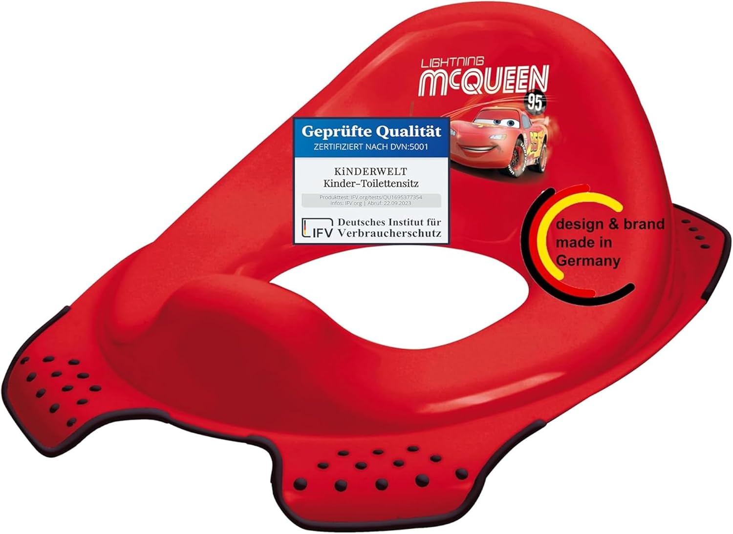 Abattant de toilette premium pour enfants Disney Cars rouge pour toilettes d'écurie pour enfants