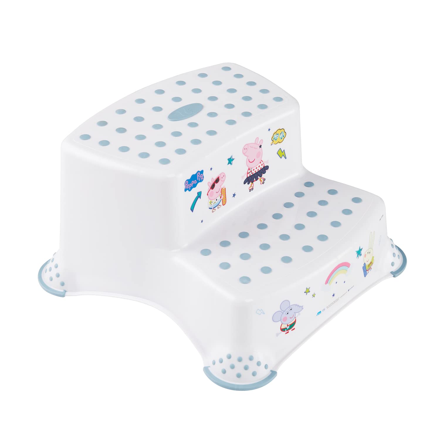 Kinder Hocker zweistufig peppa weiß mit anti-rutsch-funktion