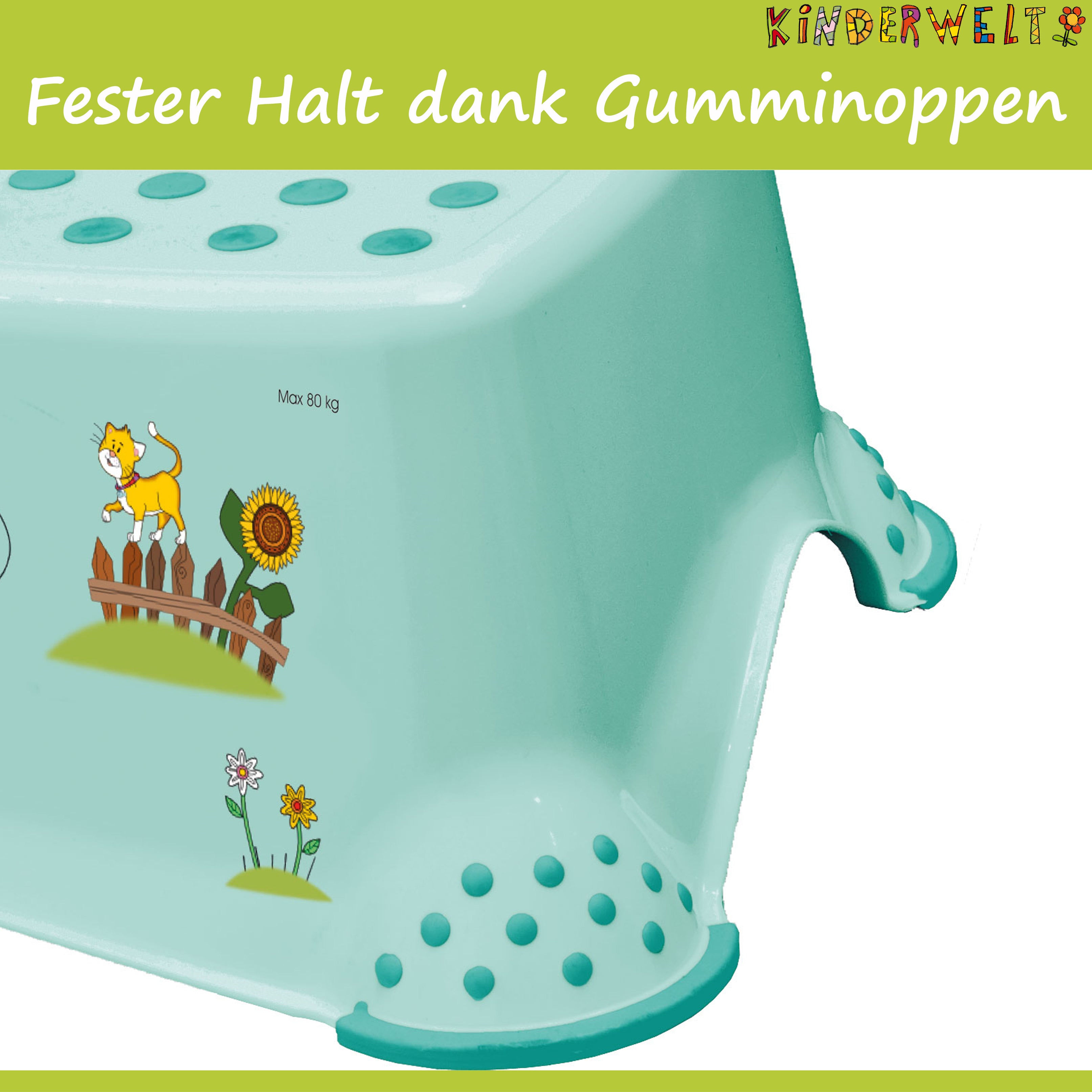 Lot de 2 embouts WC Funny Farm aigue-marine + tabouret réducteur de toilettes