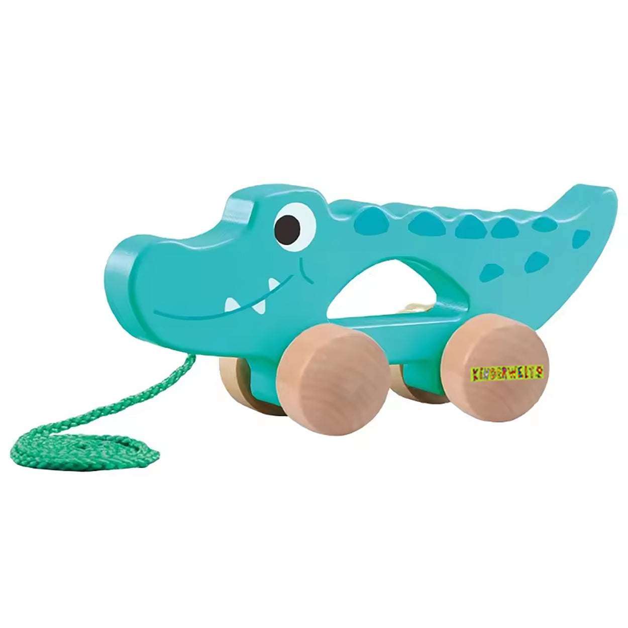 Jouet à tirer crocodile en bois, jouet éducatif adapté aux enfants, jouet pour enfants pour tirer, pousser et jouer