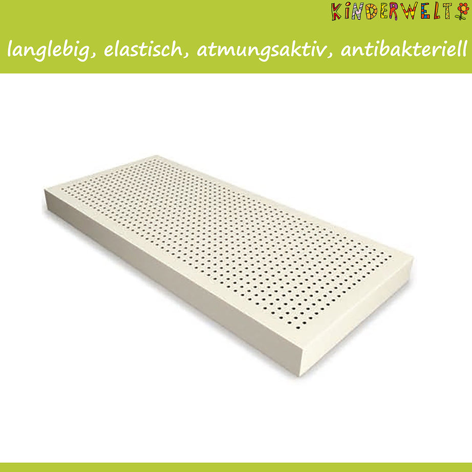 Matelas en latex 60 x 120 x 11 cm, matelas à âme en latex pour bébé et enfant, matelas en latex