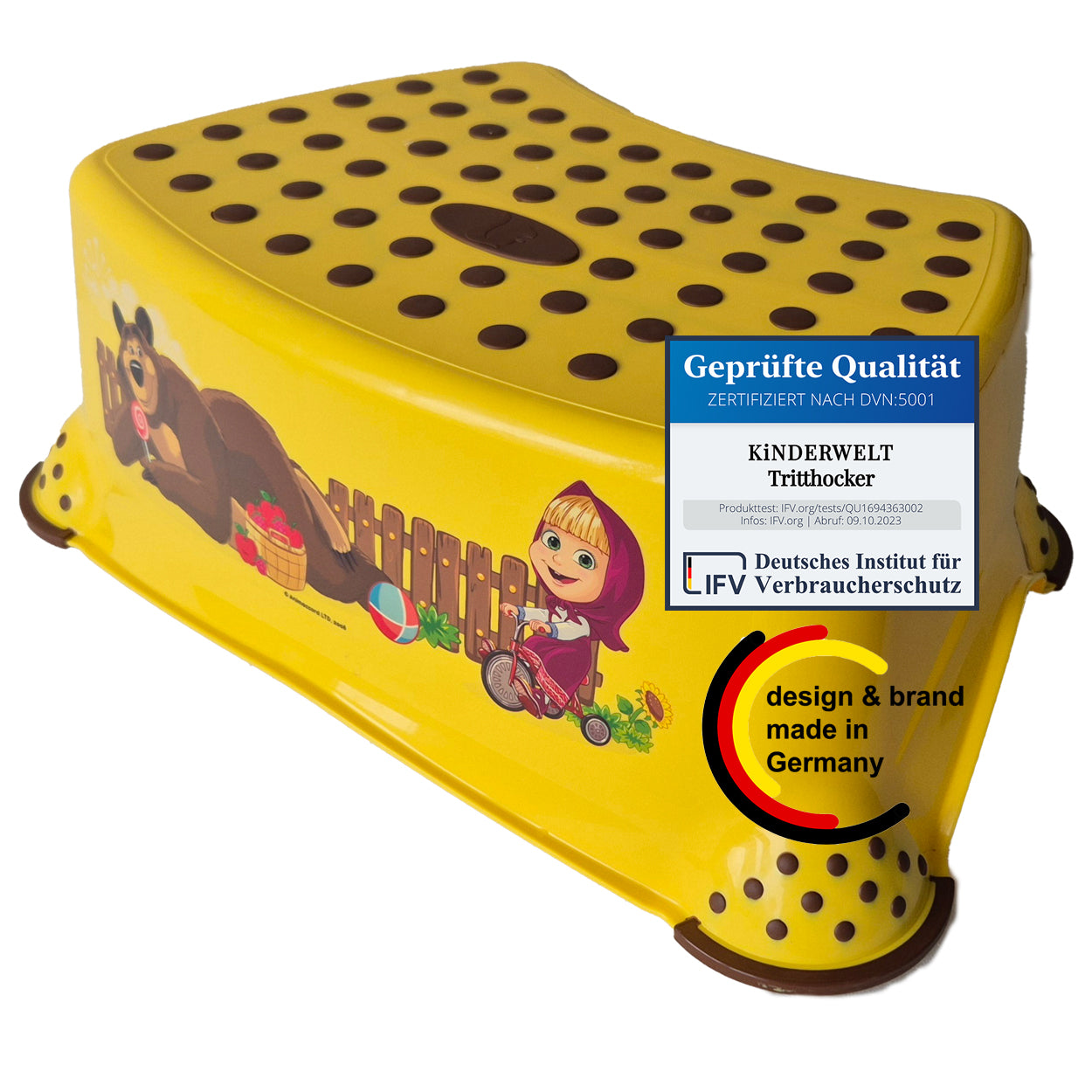 Premium stabiler Tritthocker Masha