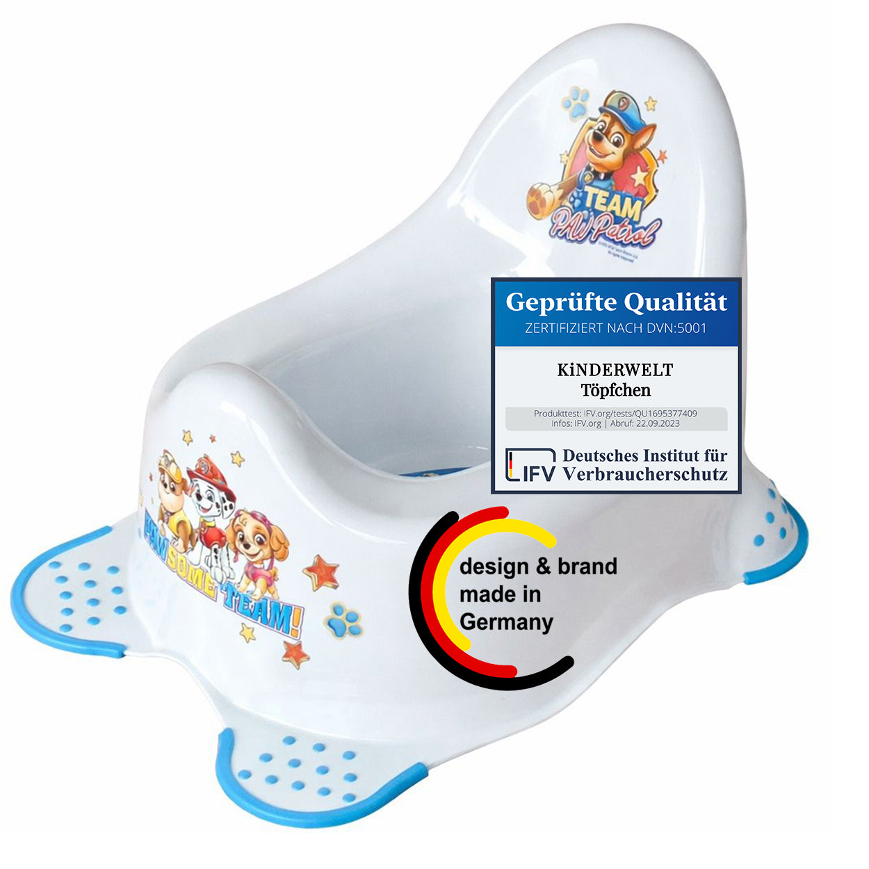 Premium Kindertopf stabiler Babytopf Paw Patrol