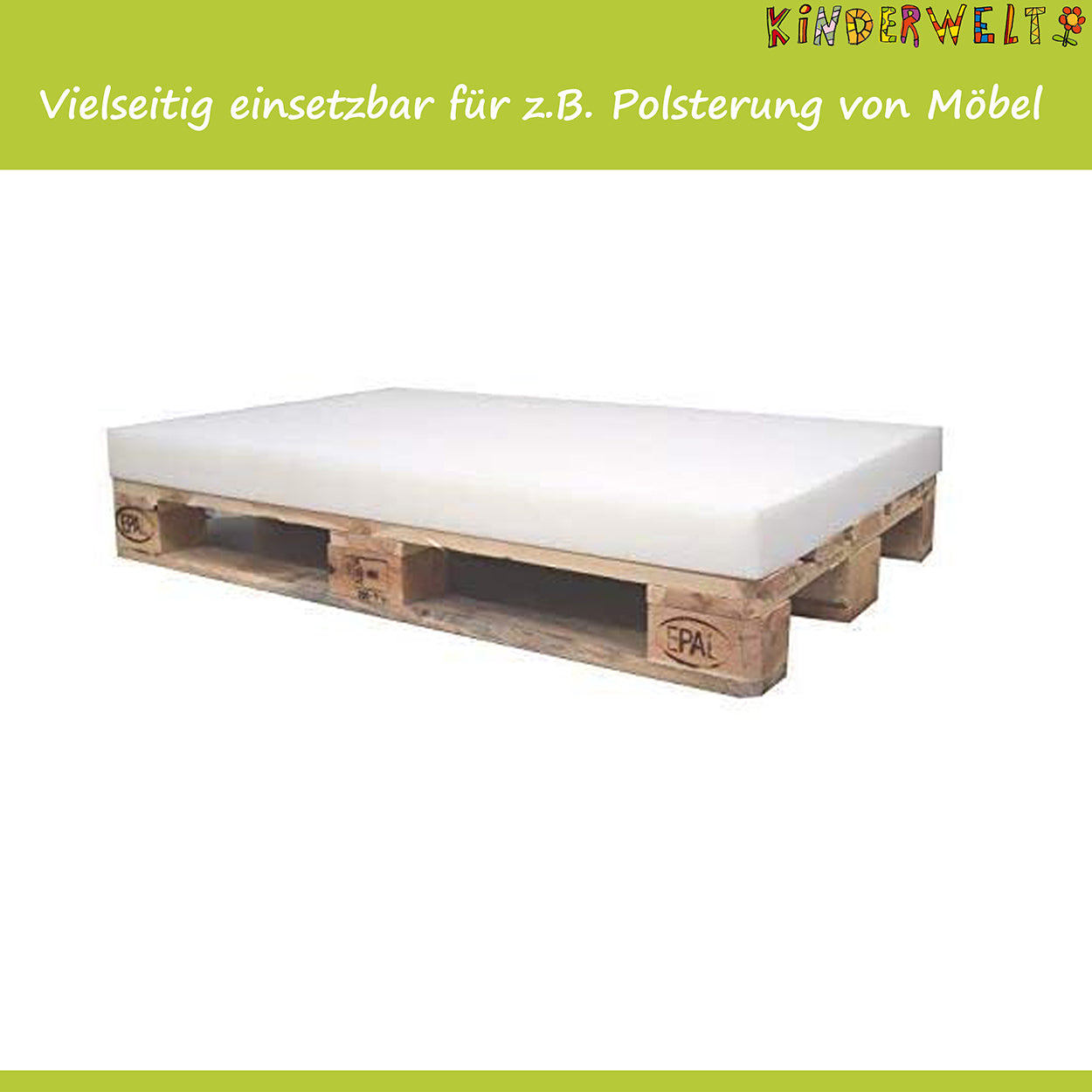 1 x Platte aus hochwertigem Kaltschaum ! 60 x 40 x 6 cm Polster Schaum Matratze