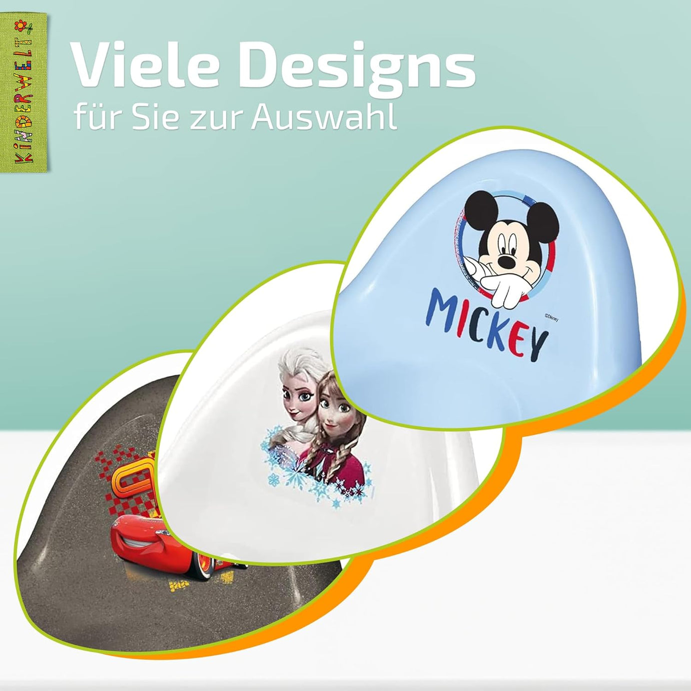 Pot Disney Cars métallique pour bébés et enfants, pot bébé stable avec fonction antidérapante