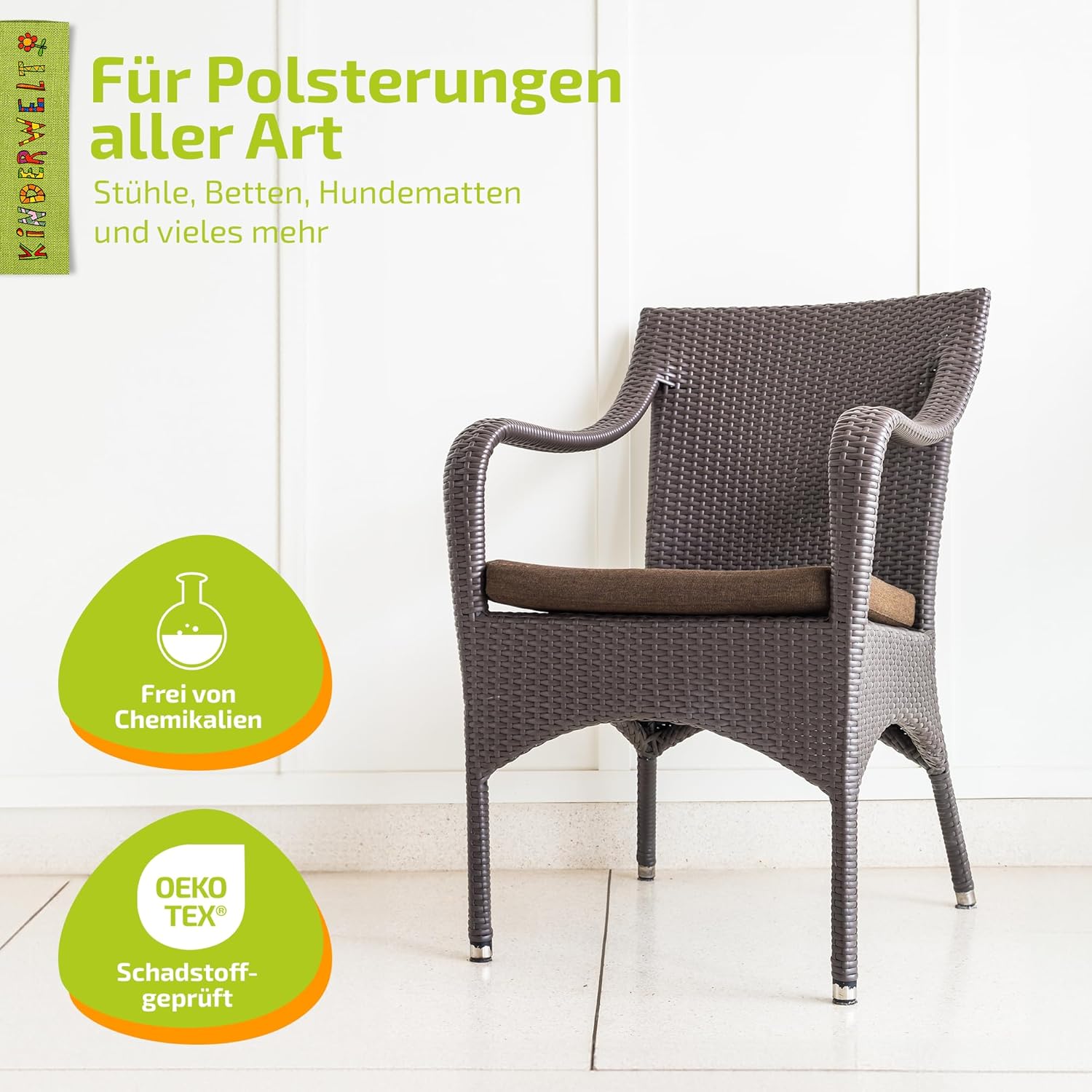 1 x Polster Schaumstoffplatte 140 x 70 x 6 cm