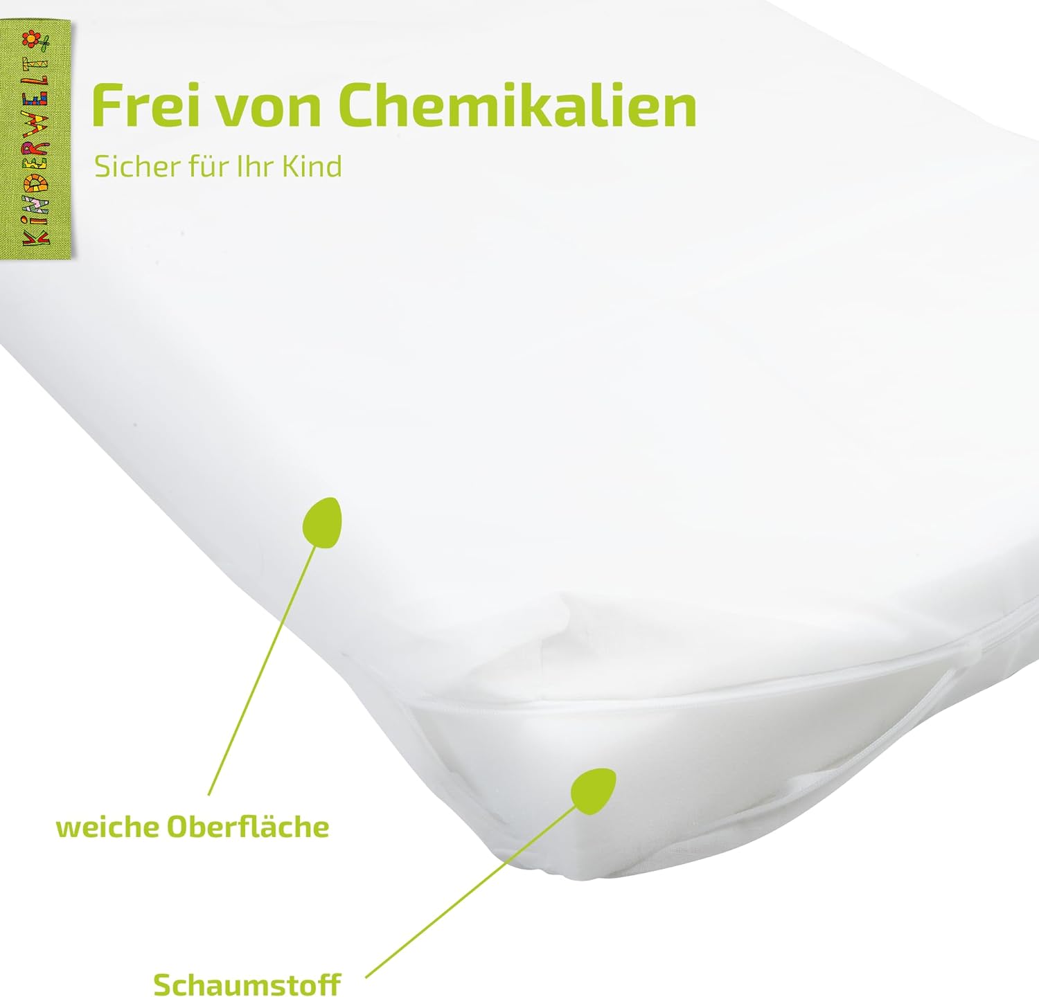 Schaumstoff Matratze 70 x 140 Schaum Baby Schadstoffgeprüft