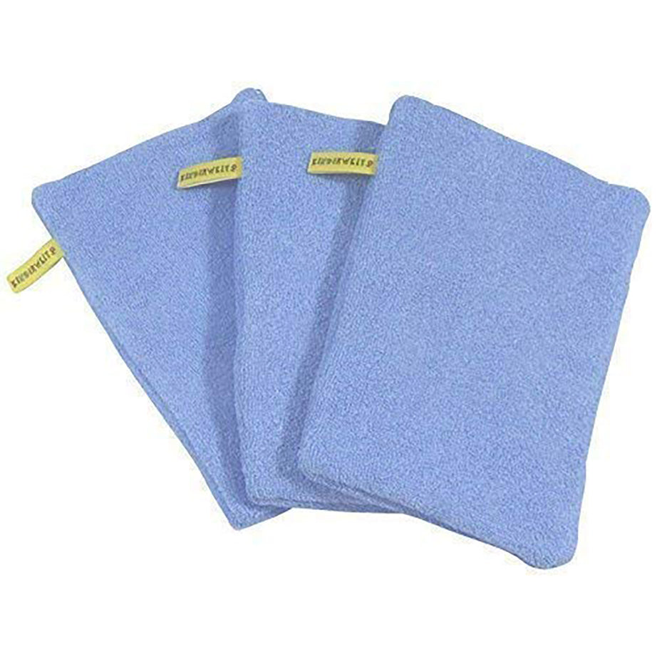 3 x gant de toilette bébé enfant gant de toilette bleu gant de bain