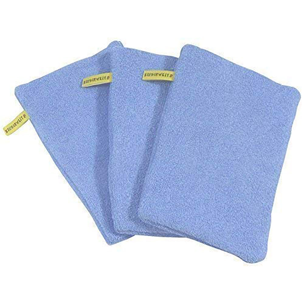 3 x gant de toilette bébé enfant gant de toilette bleu gant de bain