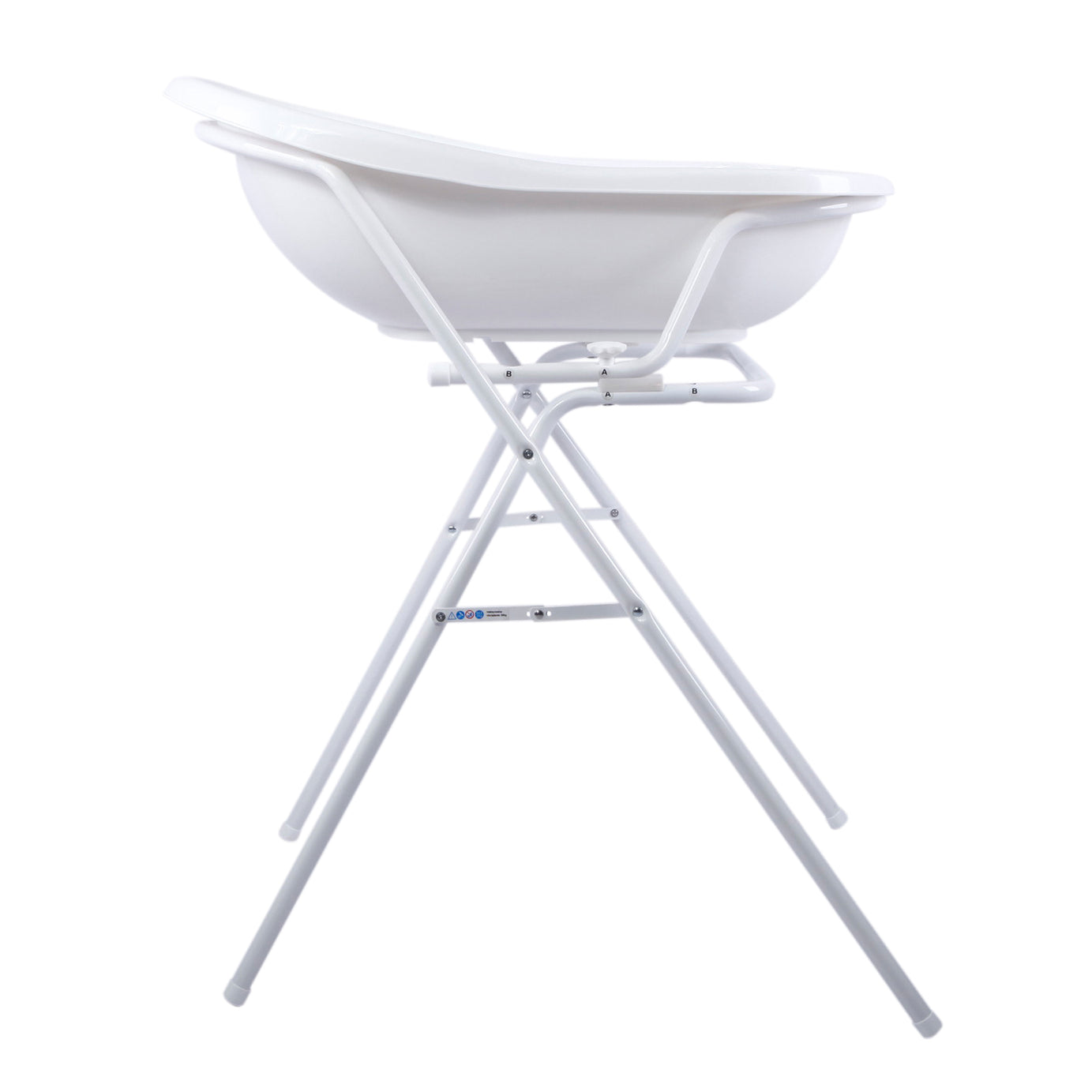 Disney Winnie Pooh baignoire bébé blanche 84 cm + support de bain + tuyau d'évacuation + gant de toilette