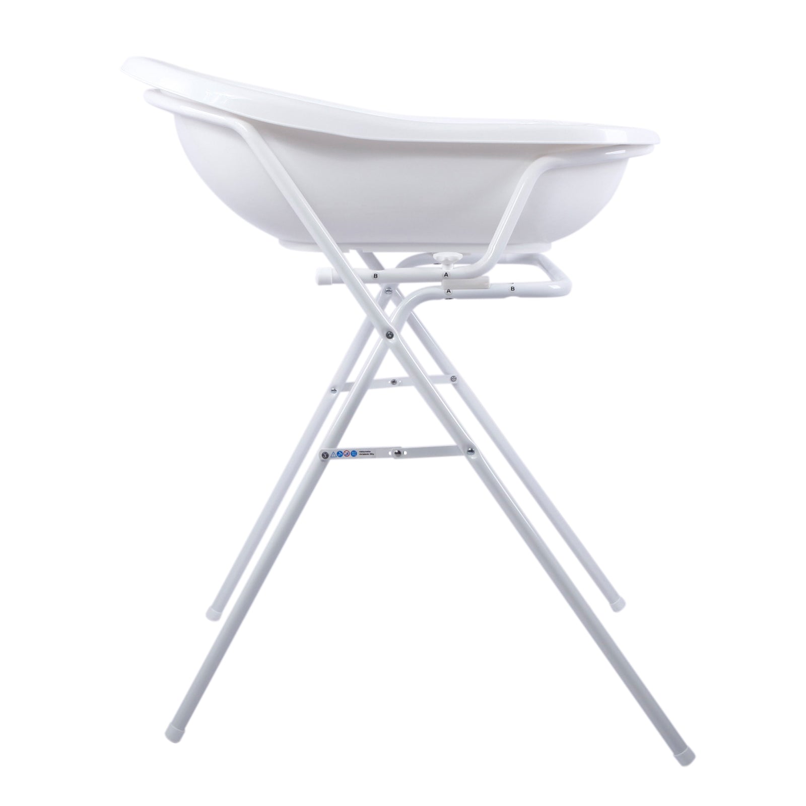 Disney Winnie Pooh baignoire bébé blanche 84 cm + support de bain + tuyau d'évacuation + gant de toilette