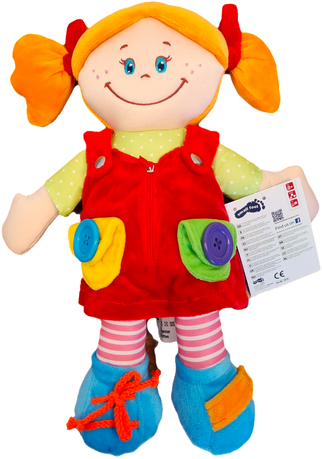 Weiche Stoffpuppe Mädchen 37 cm Puppe
