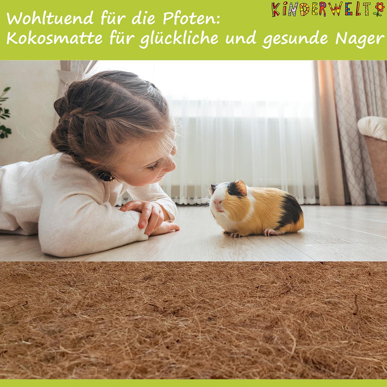 Kokosmatte 140 x70 x1,5 cm aus Kokosfasern einseitig mit Naturlatex besprüht Winterschutz Kälteschutz Nagerteppich Naturprodukt Pflanzenschutz