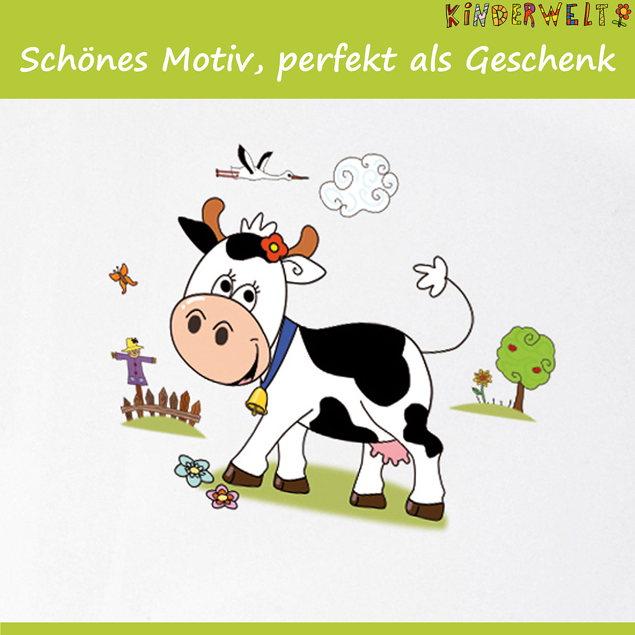 Baby Badewanne XXL 100 cm Funny Farm weiß mit Stöpsel Babywanne Wanne