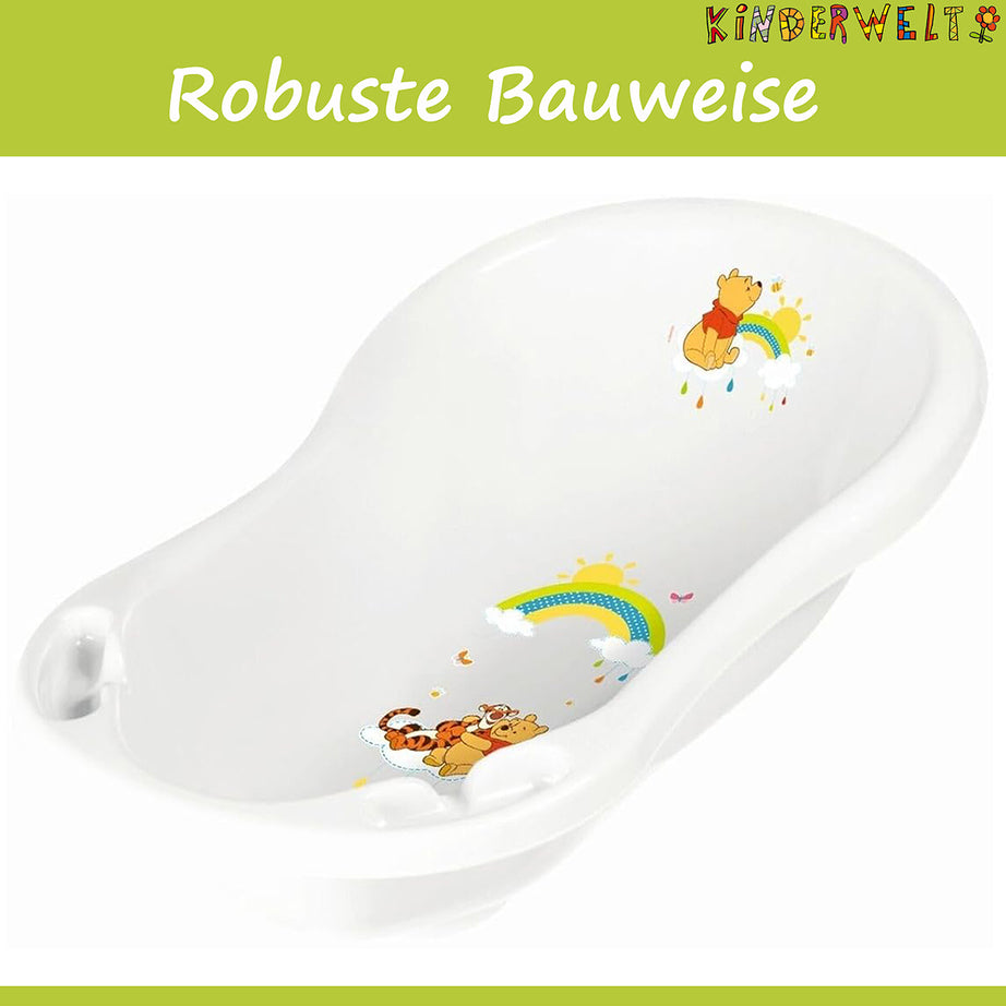 Baignoire bébé 84 cm Disney Winnie l'ourson baignoire bébé blanche