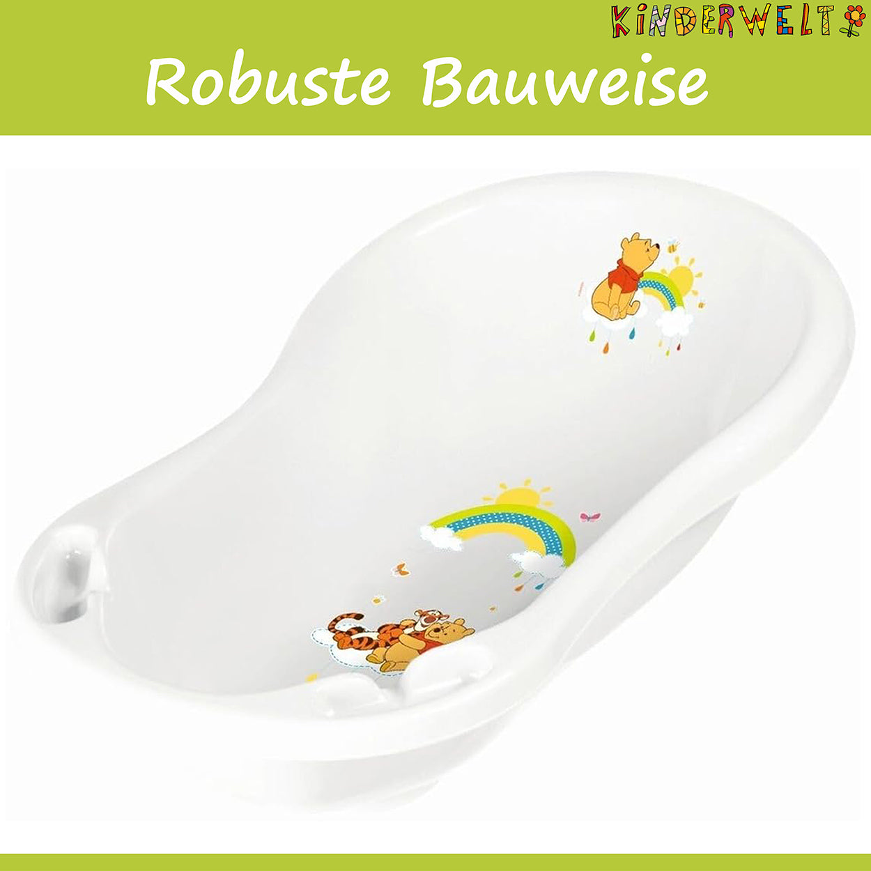 Baignoire bébé 84 cm Disney Winnie l'ourson baignoire bébé blanche