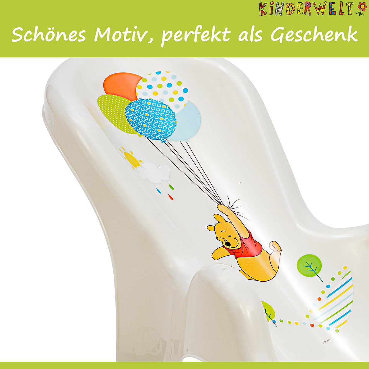 Siège de bain anatomique pour bébé Winnie Pooh siège de bain blanc perle siège de bain pour bébé