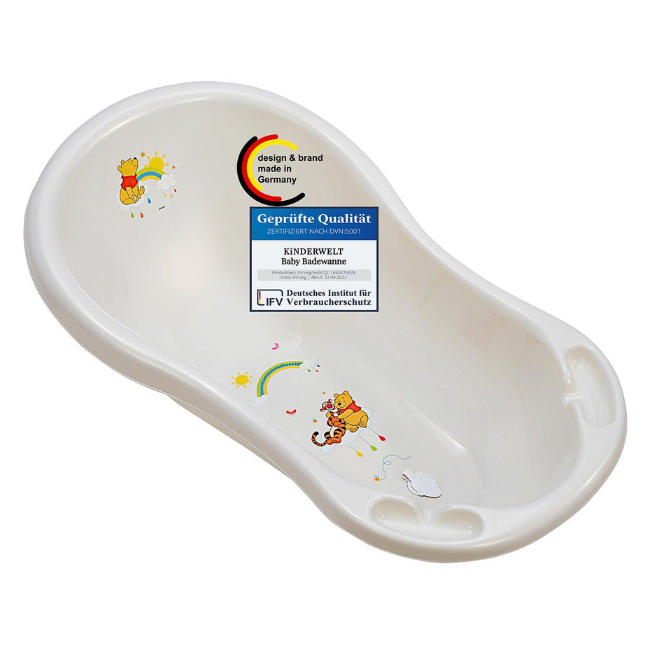 Baignoire bébé 84 cm Disney Winnie l'ourson baignoire bébé blanc perle