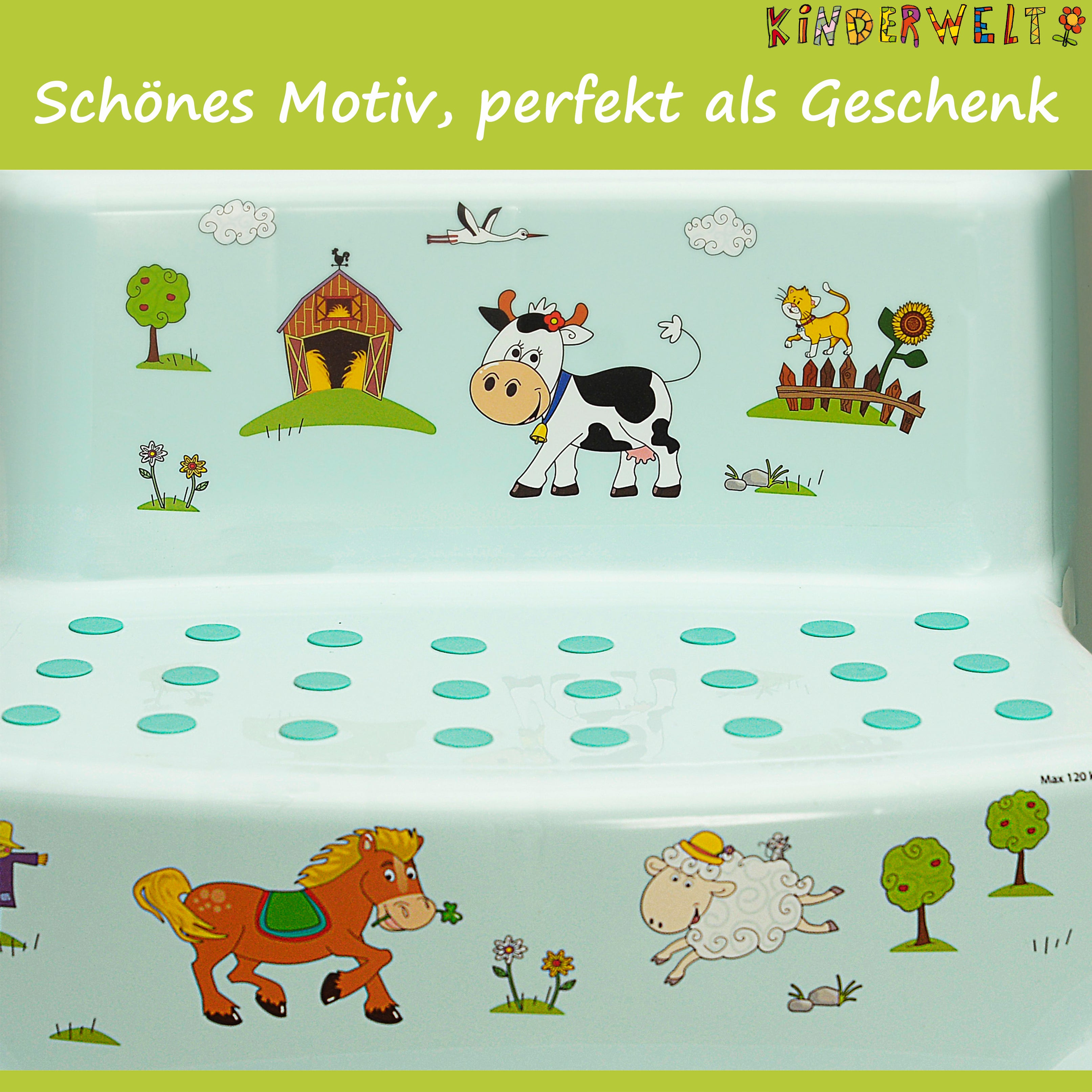 4er Set Z Funny aqua : WC Aufsatz + Kindertopf + Hocker zweistufig + Windeleimer