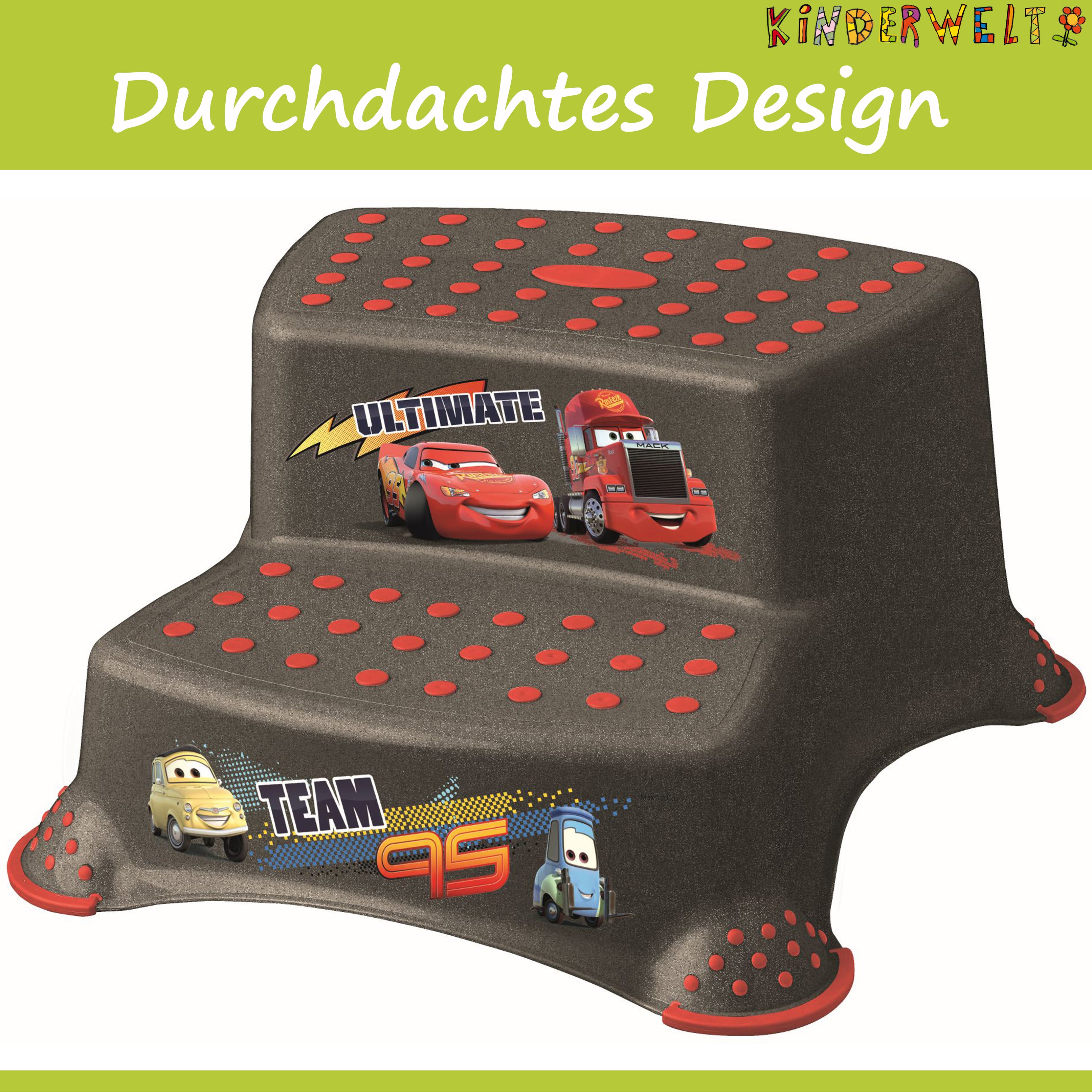 2er Set Z Disney Cars metallic WC Aufsatz + Hocker zweistufig Toilettentrainer