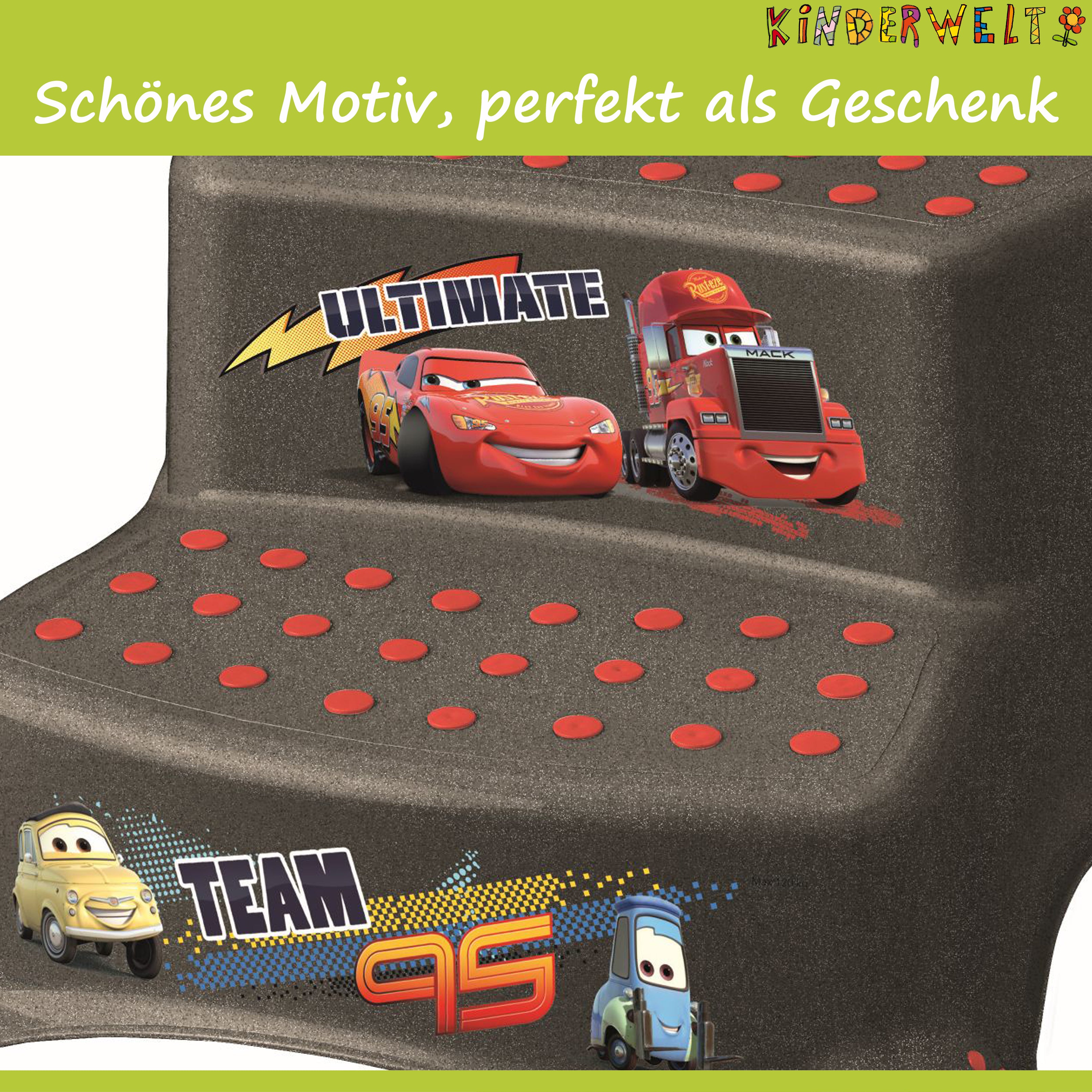 2er Set Z Disney Cars metallic WC Aufsatz + Hocker zweistufig Toilettentrainer