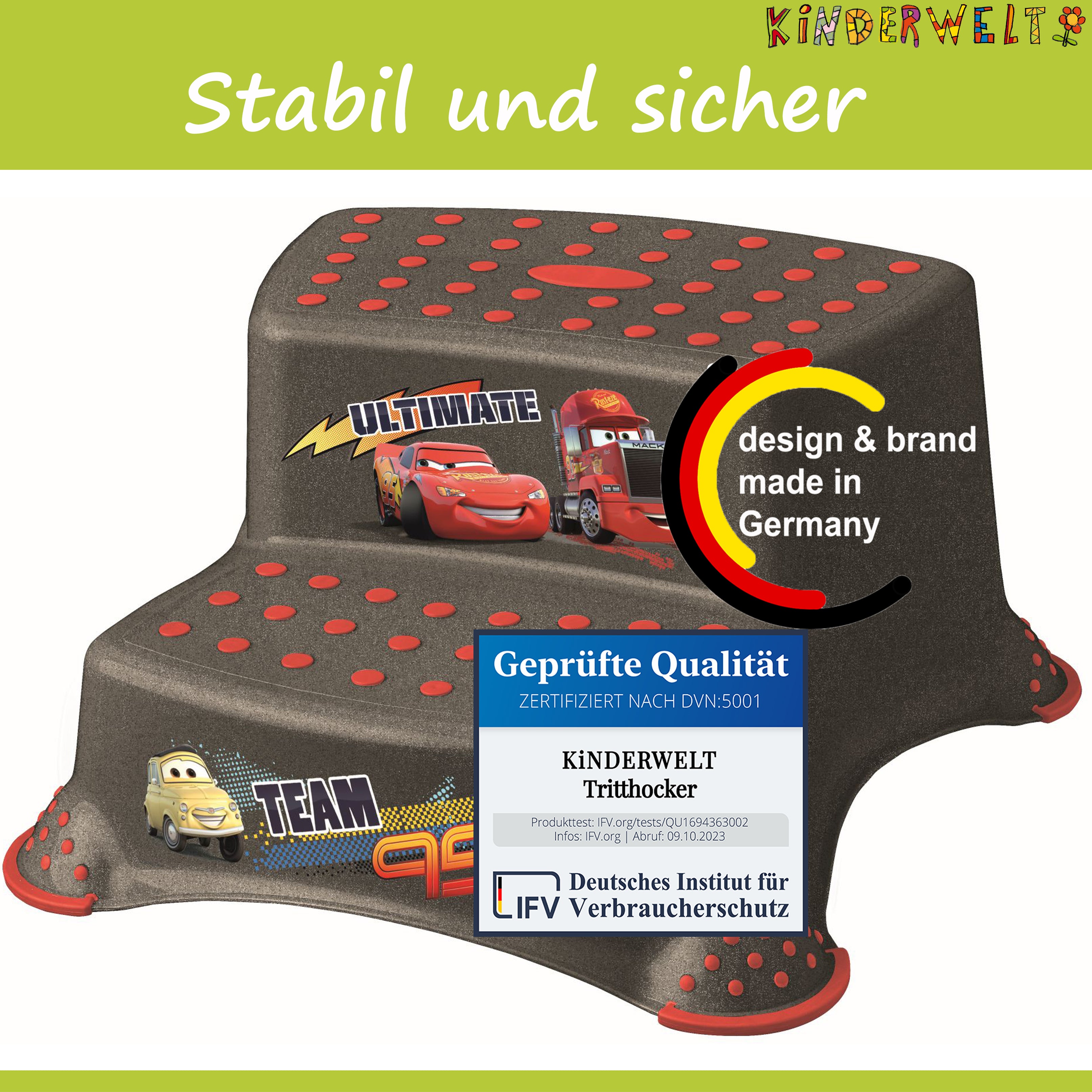 2er Set Z Disney Cars metallic WC Aufsatz + Hocker zweistufig Toilettentrainer