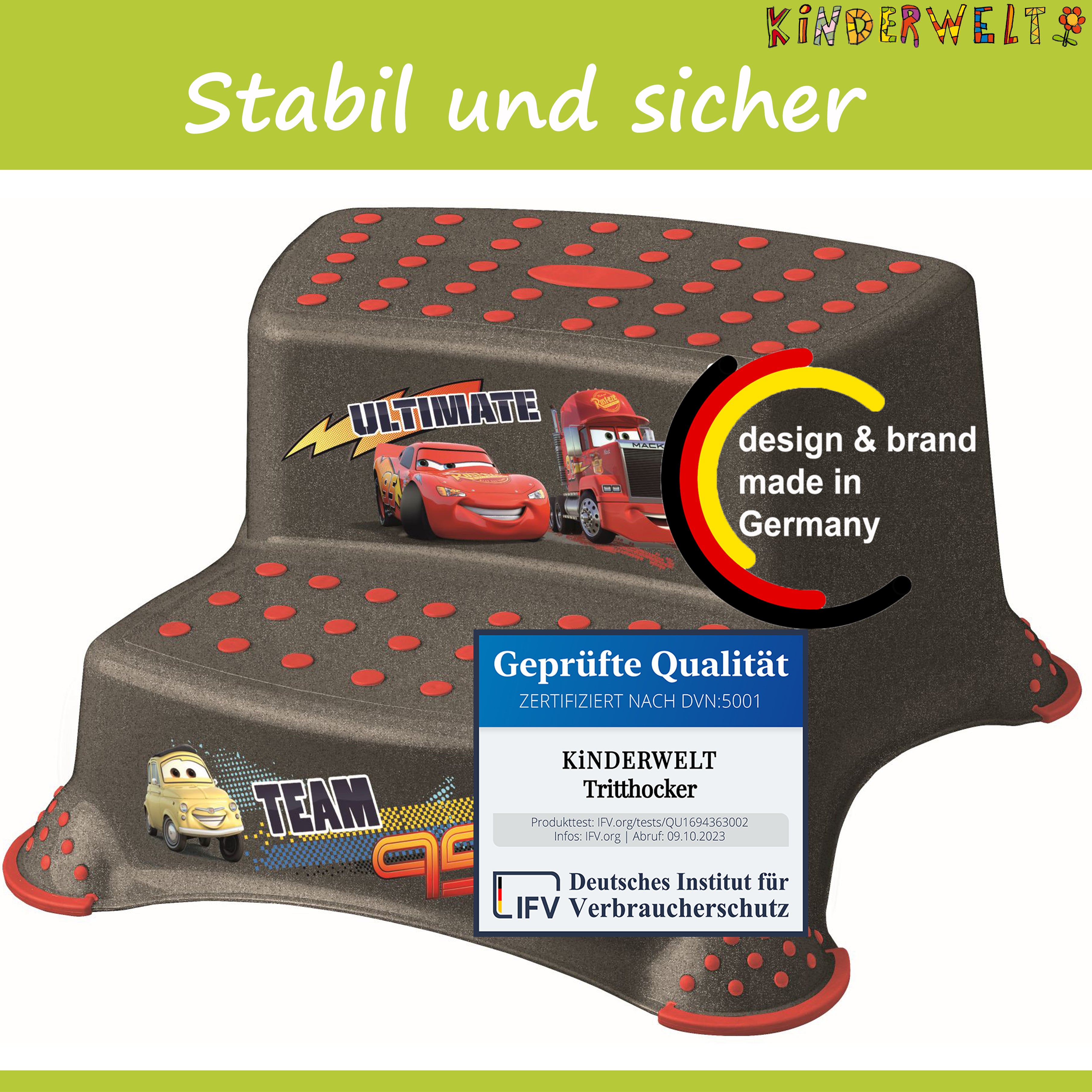 2er Set Z Disney Cars metallic WC Aufsatz + Hocker zweistufig Toilettentrainer