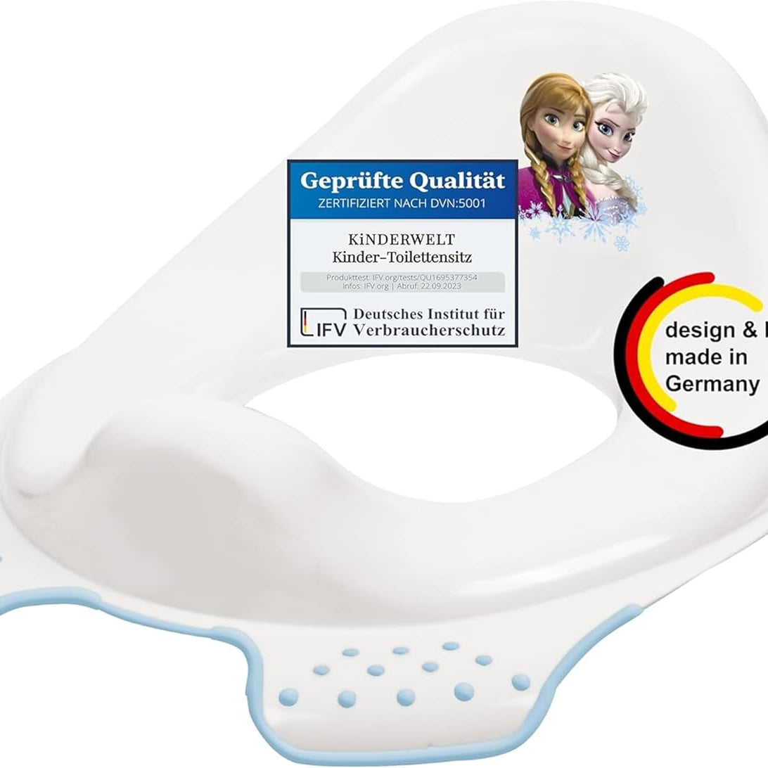 Abattant de toilette enfant premium Disney La Reine des Neiges blanc pour toilettes d'écurie enfants