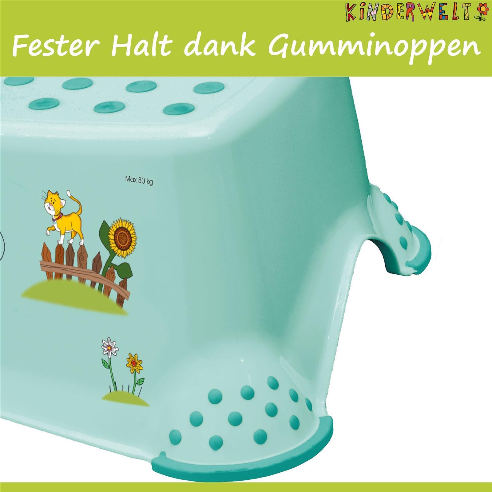 Lot de 2 embouts WC Funny Farm aigue-marine + tabouret réducteur de toilettes