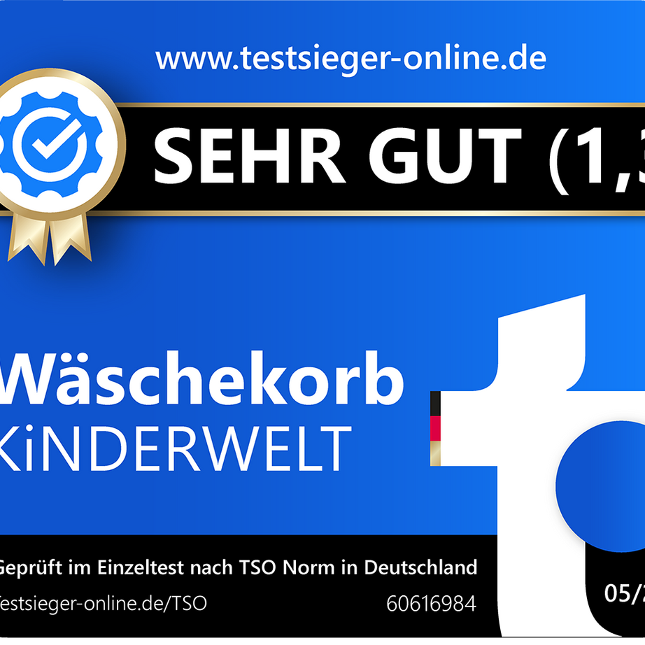 Panier à linge premium 50 L forme ergonomique - poignées soft touch - grand panier blanc