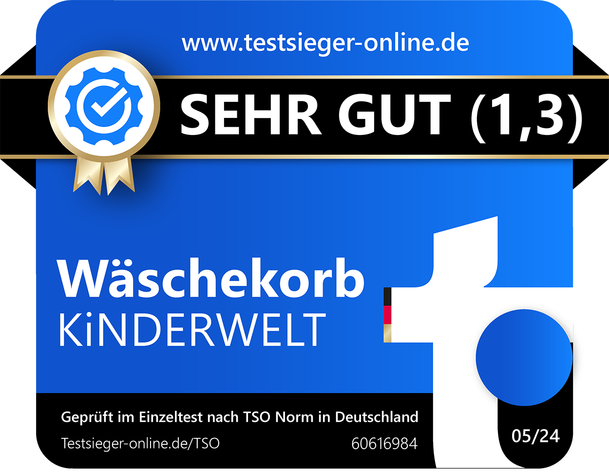 Panier à linge premium 50 L forme ergonomique - poignées soft touch - grand panier blanc