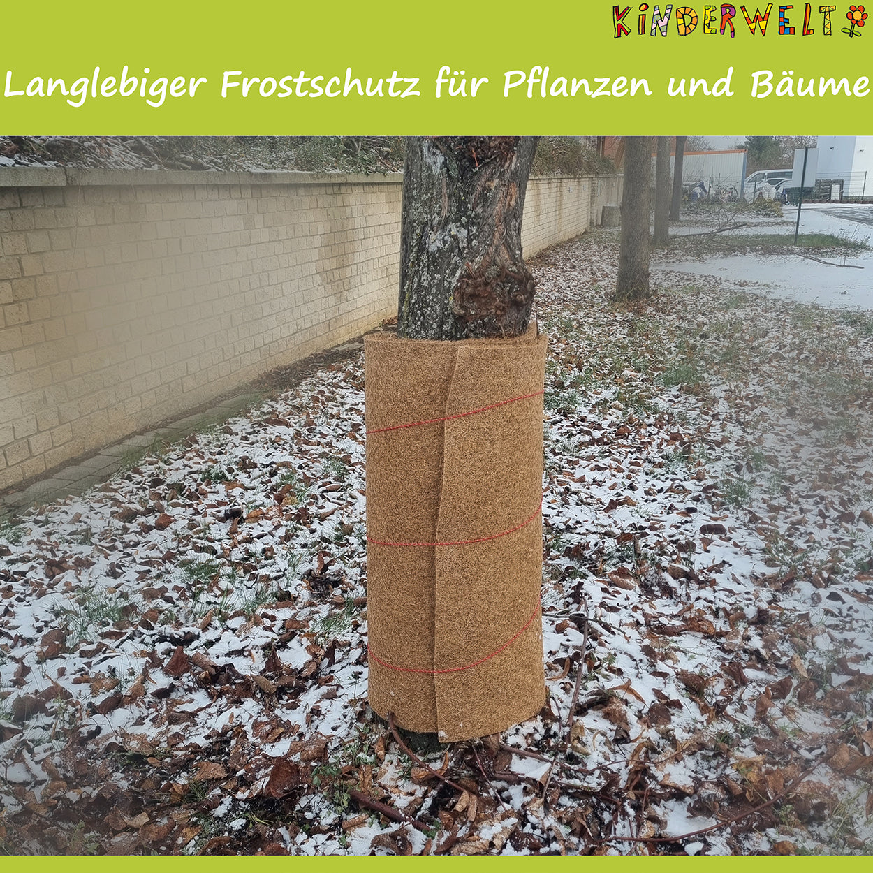 Kokosmatte 140 x70 x1,5 cm aus Kokosfasern einseitig mit Naturlatex besprüht Winterschutz Kälteschutz Nagerteppich Naturprodukt Pflanzenschutz