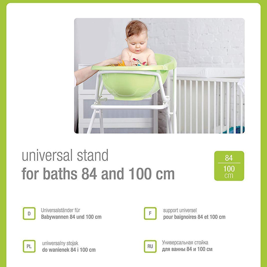 Baby Badewanne 84 aquamarin + Badewannenständer + Waschhandschuh