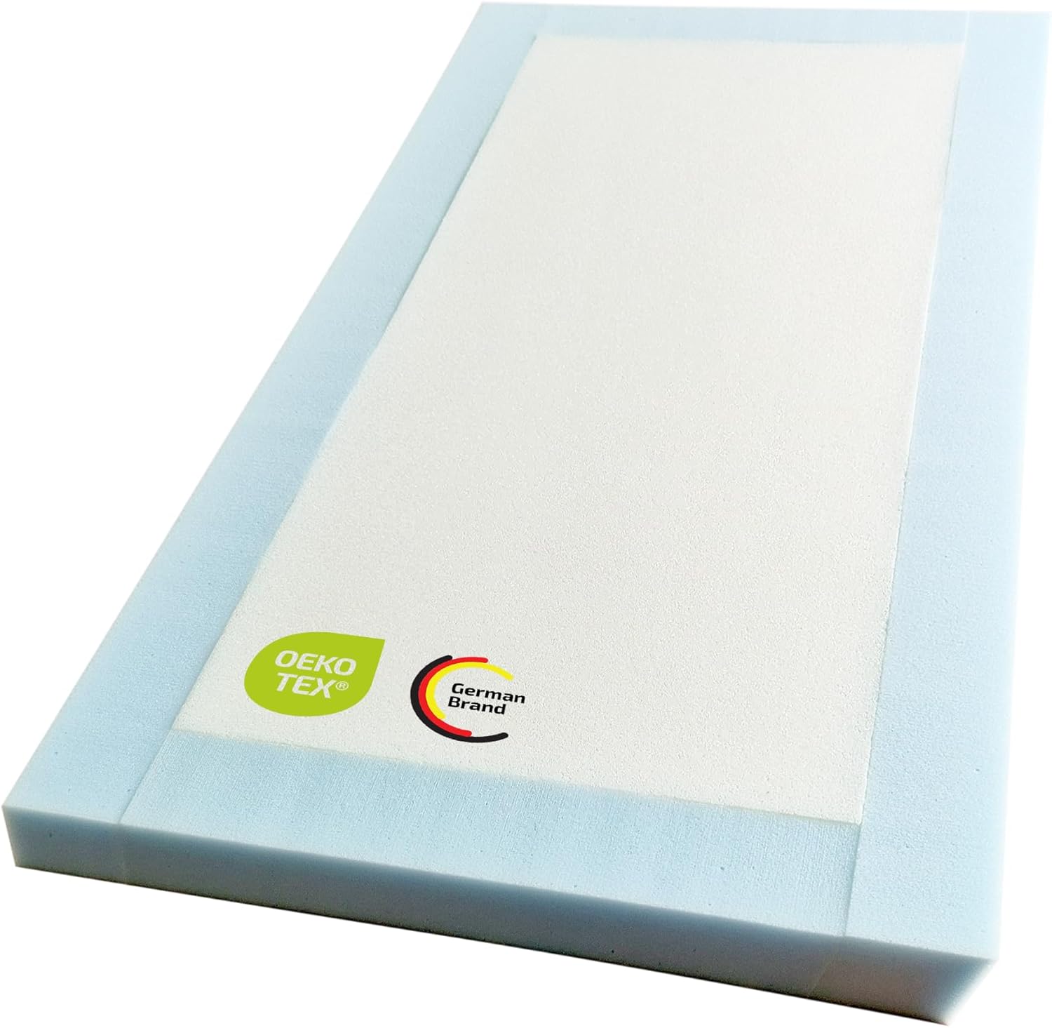 Schaumstoff Polster Schaumstoffplatte Schaum Matratze 120 x 60 x 6 cm mit Trittkante