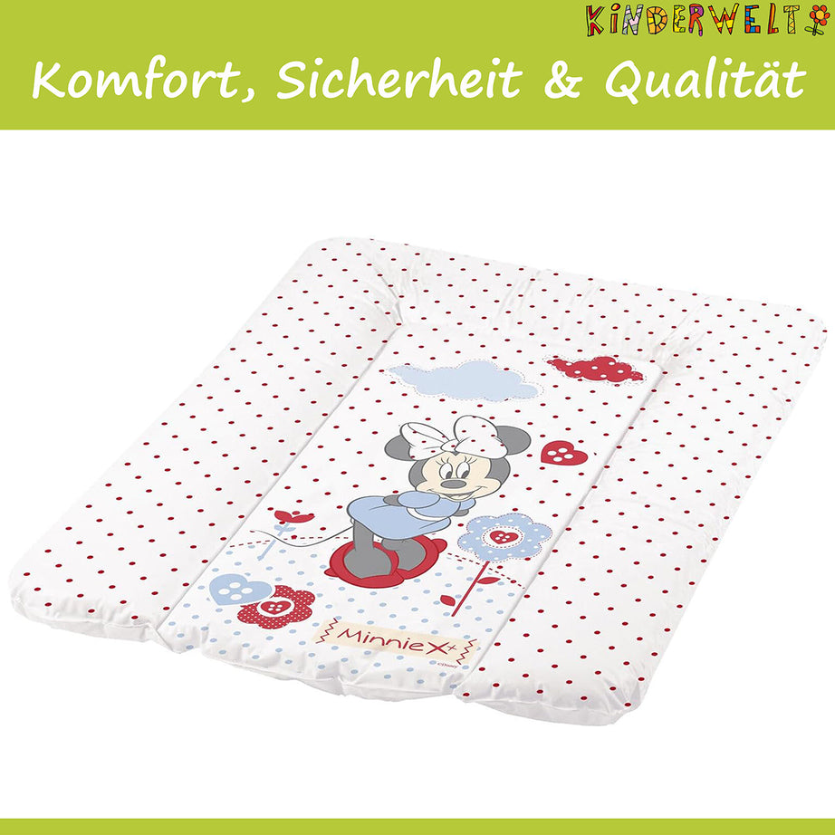 Baby Wickelauflage Disney Minni Maus weiß 70 x 50 Wickelunterlage