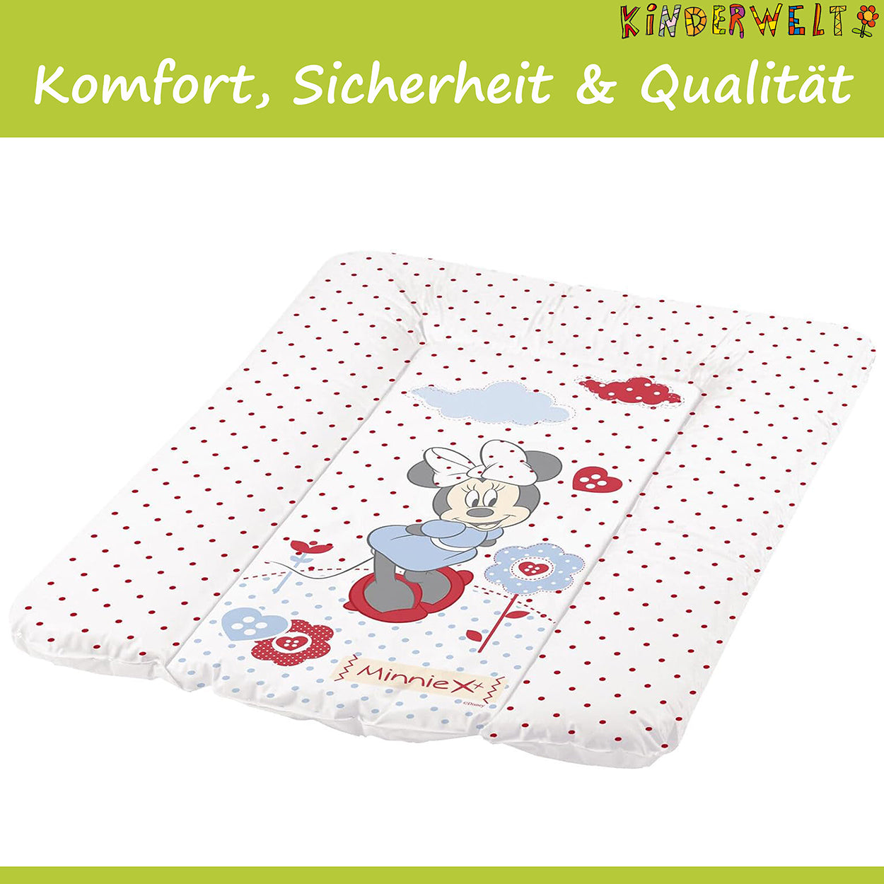Baby Wickelauflage Disney Minni Maus weiß 70 x 50 Wickelunterlage