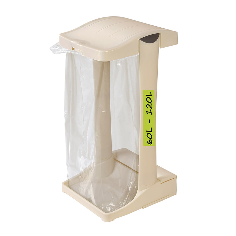 1 x System - Garbage bag stand PREMIUM with integrated storage compartment, 60-120 L