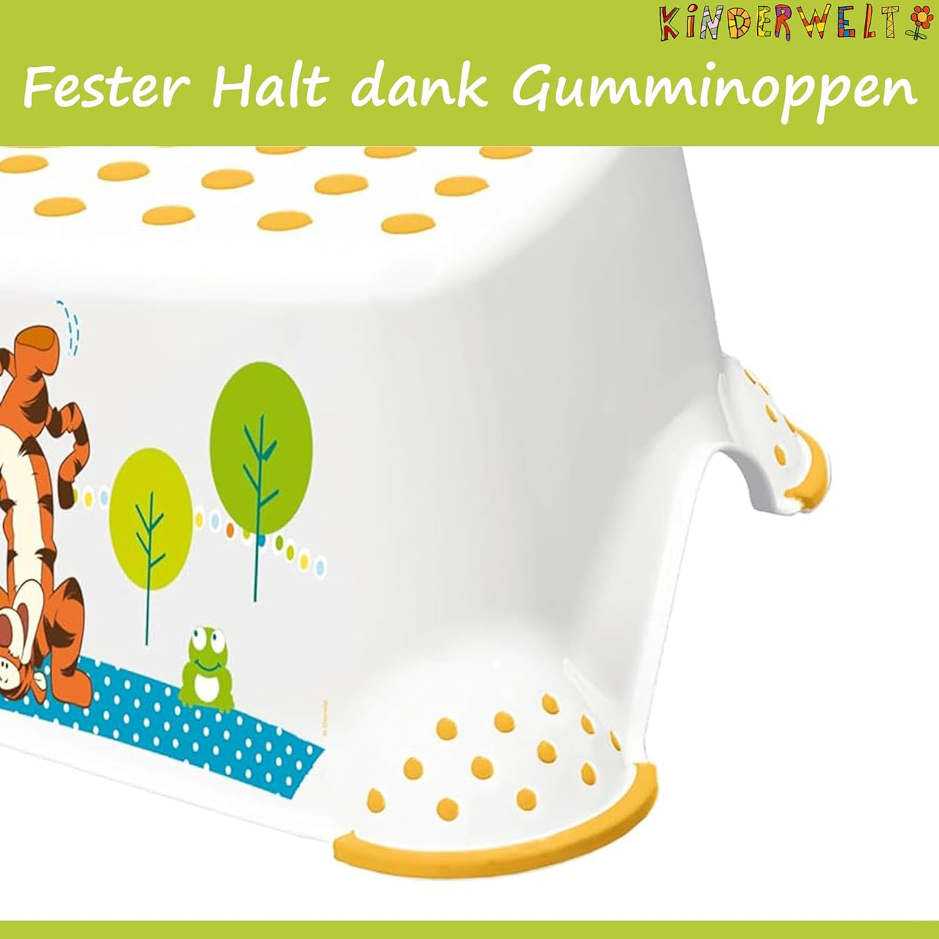 Premium Tritthocker Disney Winnie Puuh weiß  stabiler Hocker für Kinder
