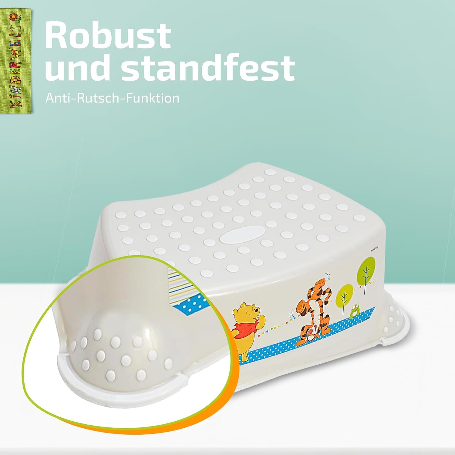 3er Set : Perl Premium Disney Winnie Puuh perlweiß Kinder-Toilettensitz + Tritthocker + Töpfchen Toilettentrainer