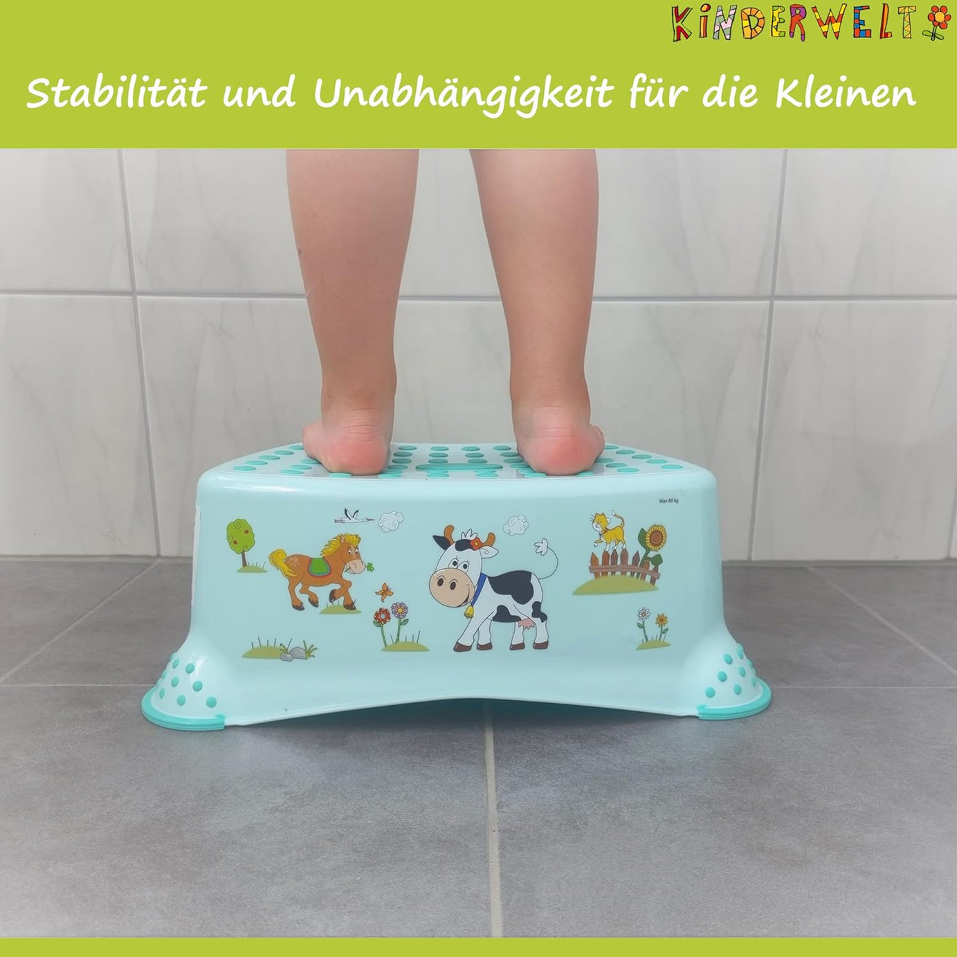 Premium Tritthocker Disney Winnie Puuh weiß  stabiler Hocker für Kinder