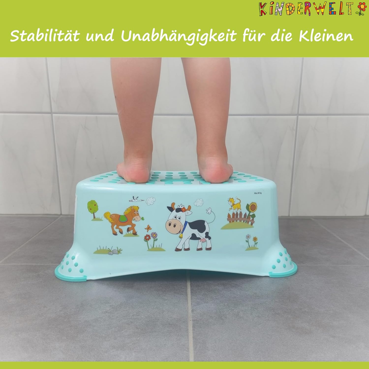 Premium Tritthocker Disney Winnie Puuh weiß  stabiler Hocker für Kinder