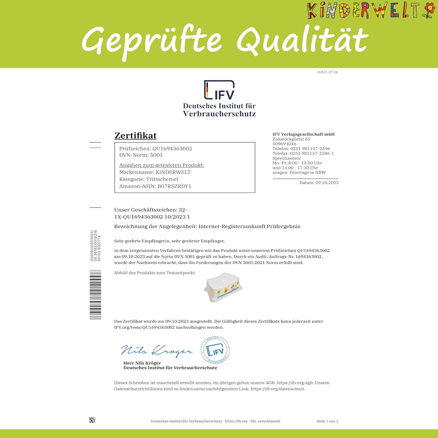 Premium Tritthocker Disney Winnie Puuh weiß  stabiler Hocker für Kinder