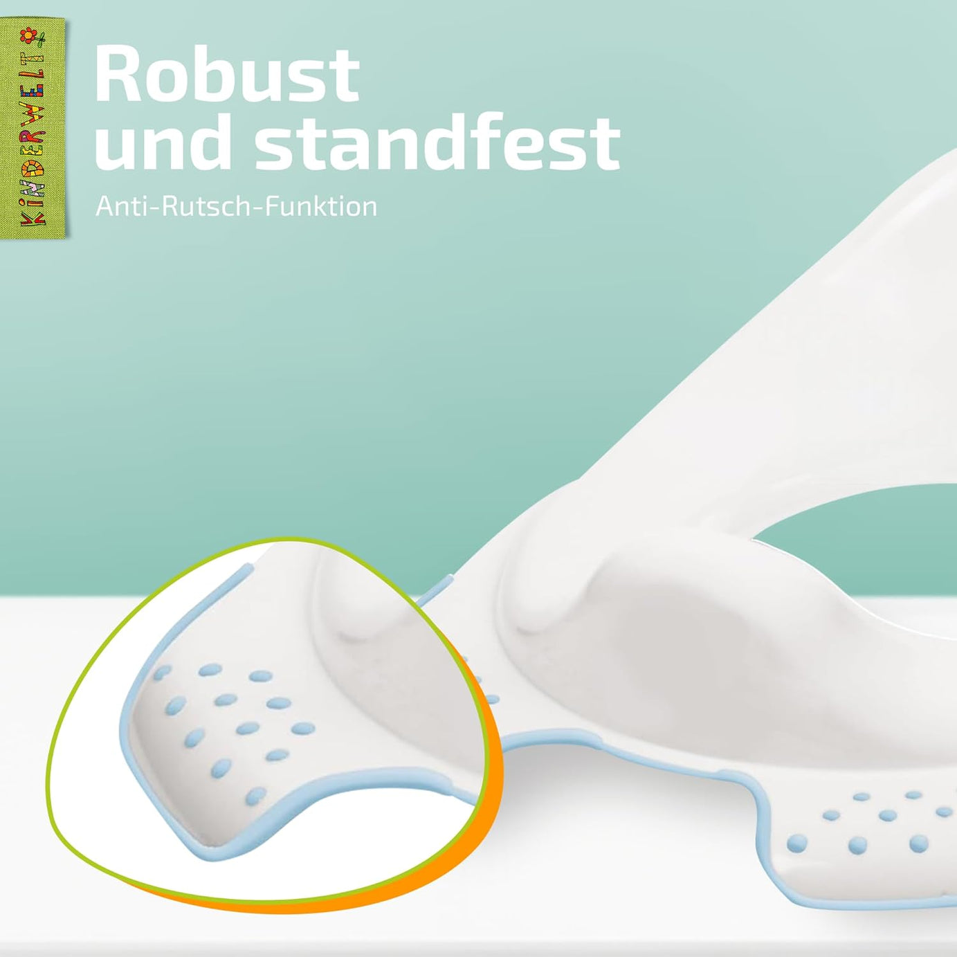 Premium Kinder-Toilettensitz Disney Frozen weiß  für Kinder stabiler WC