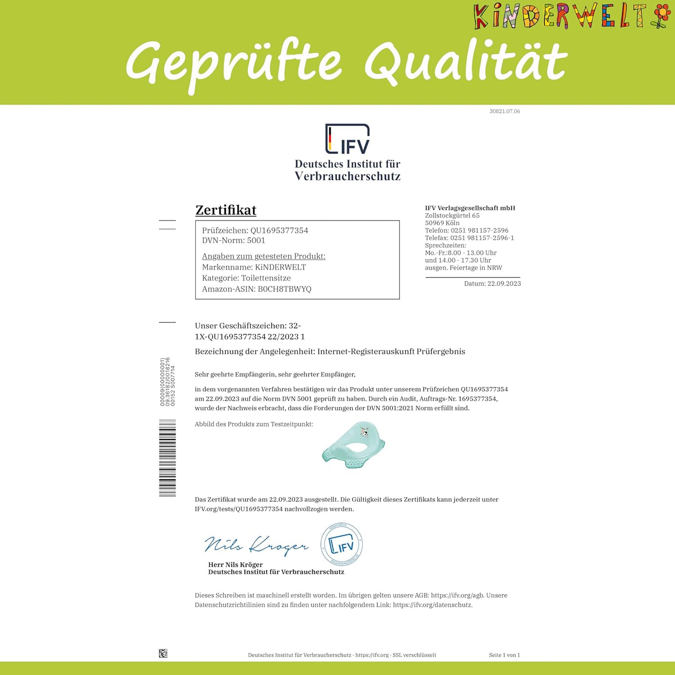 Premium Kinder-Toilettensitz Funny Farm aquamarin stabiler WC-Sitz