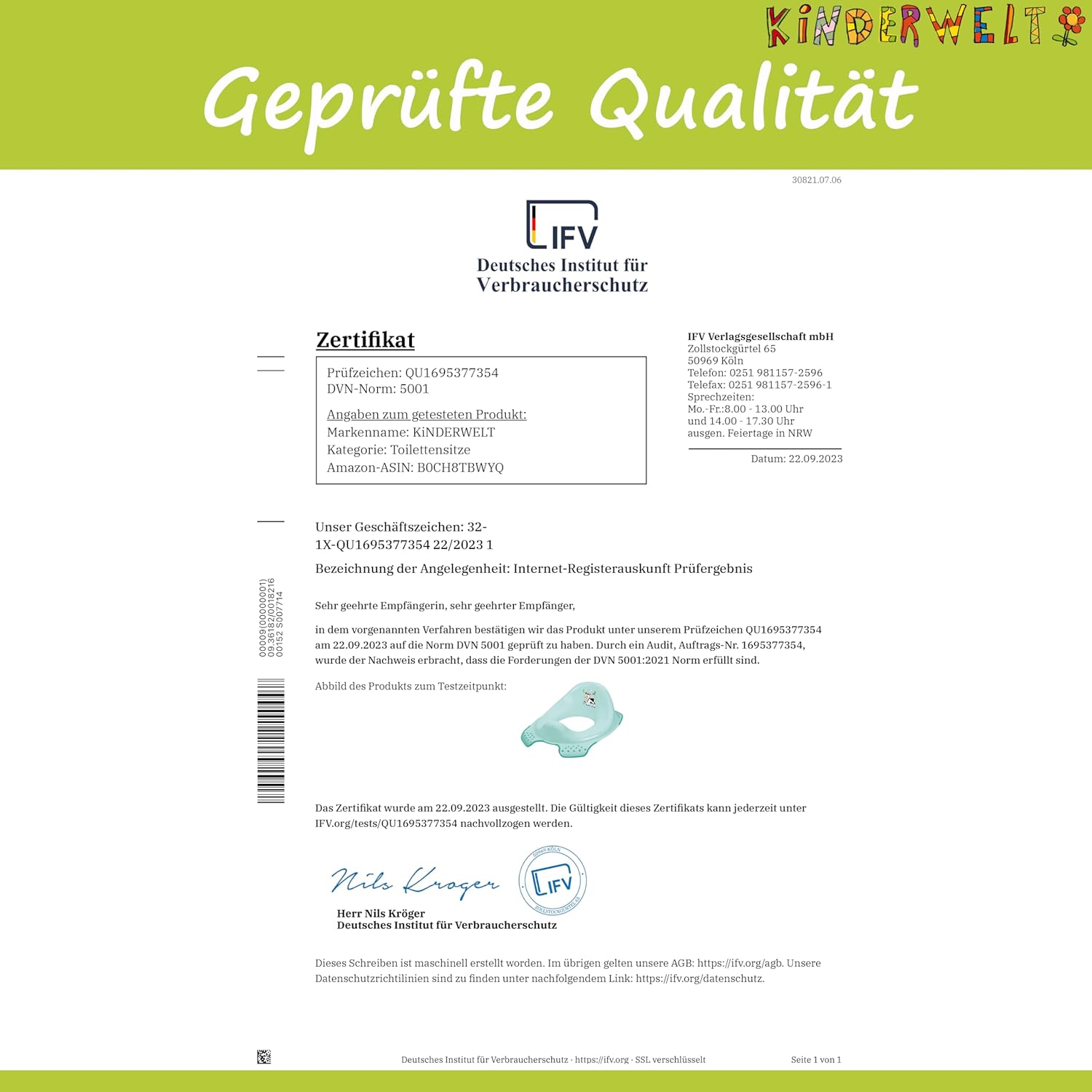 Perl weiß Premium Kinder-Toilettensitz Disney Winnie Puuh für Kinder stabiler WC