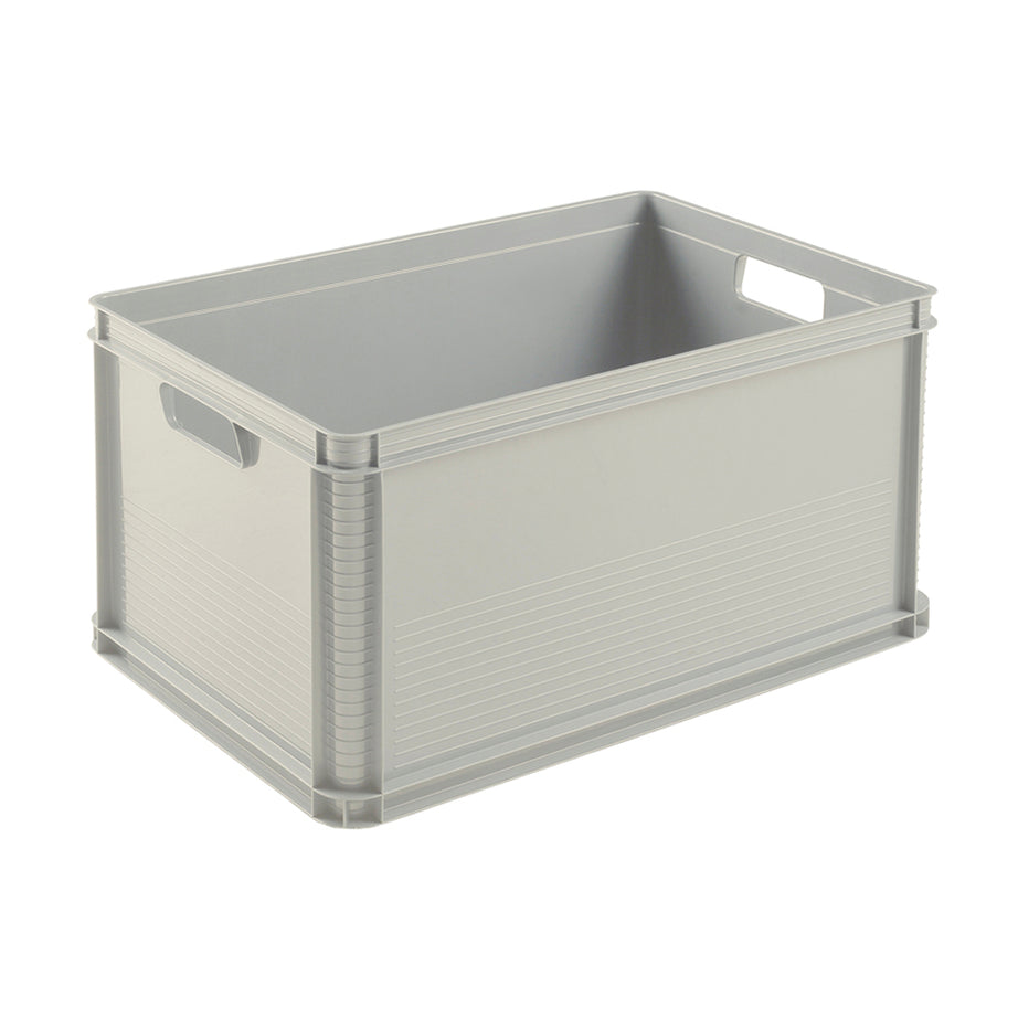 1 x Robusto-Box 20 L grey storage box crate