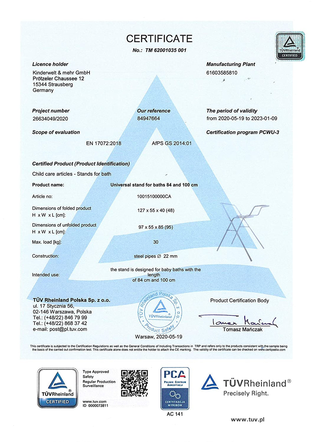 Disney Winnie Pooh baignoire bébé blanche 84 cm + support de bain + gant de toilette